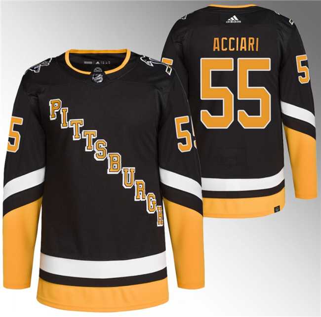 Mens Pittsburgh Penguins #55 Noel Acciari Black 2021-22 Alternate Primegreen Stitched Jersey